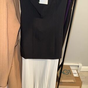 H&M Black and White Strapless Dress